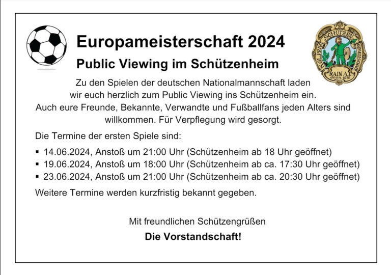Public Viewing Europameisterschaft 2024